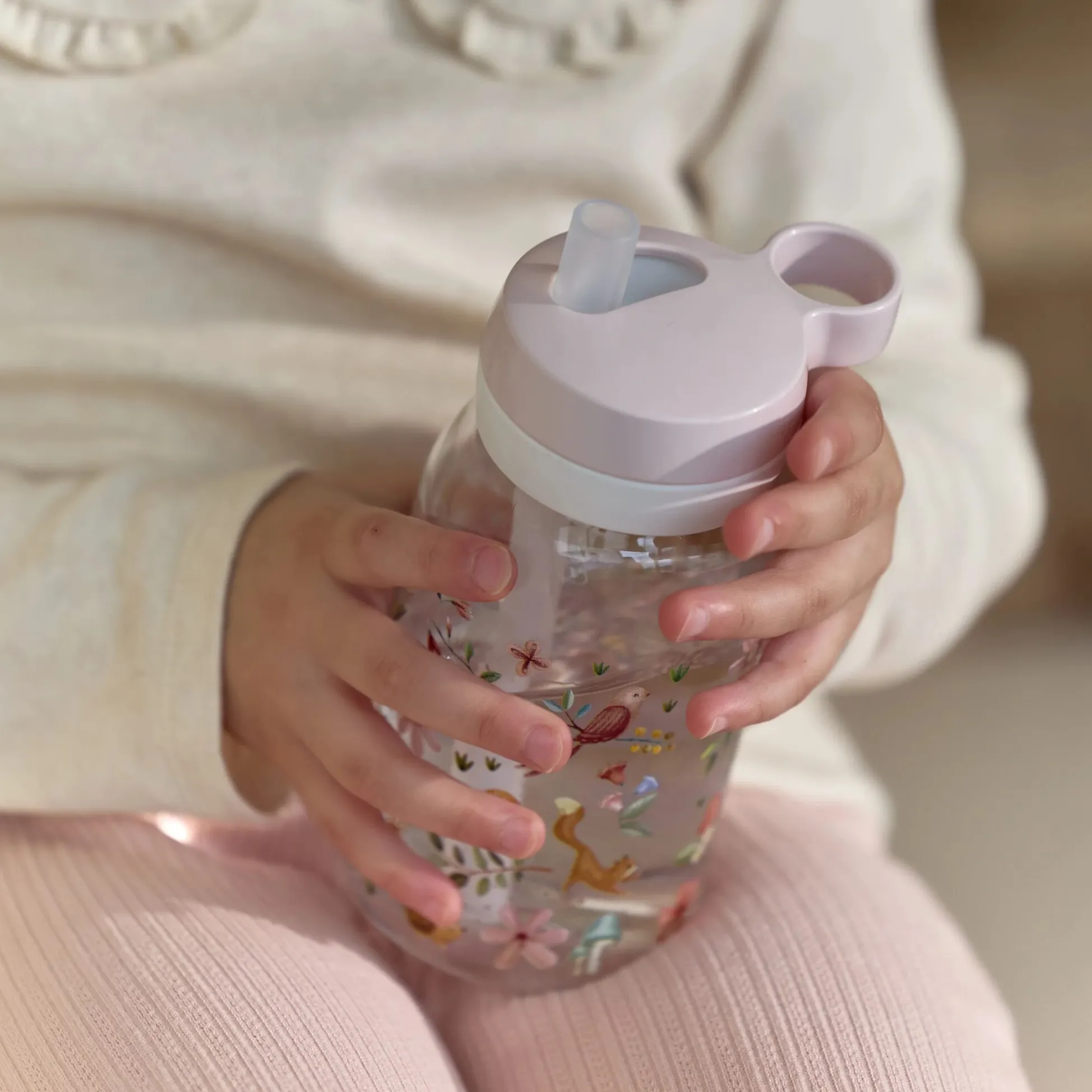 Mepal Drinking Bottle with Straw 450 ml - Pink