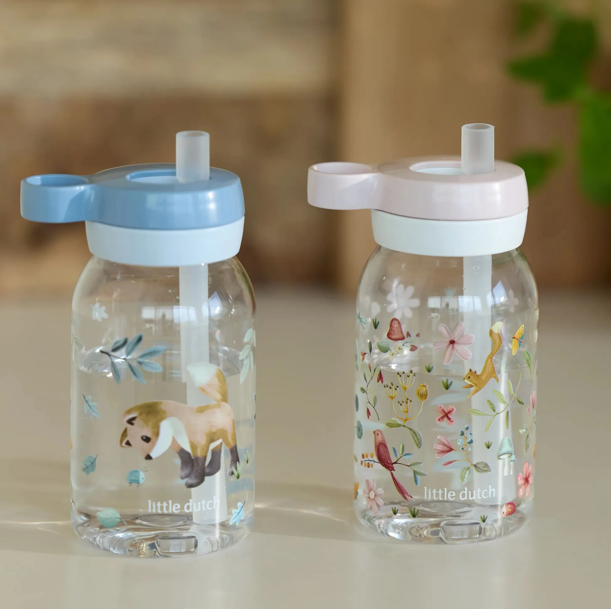 Mepal Drinking Bottle with Straw 450 ml - Blue