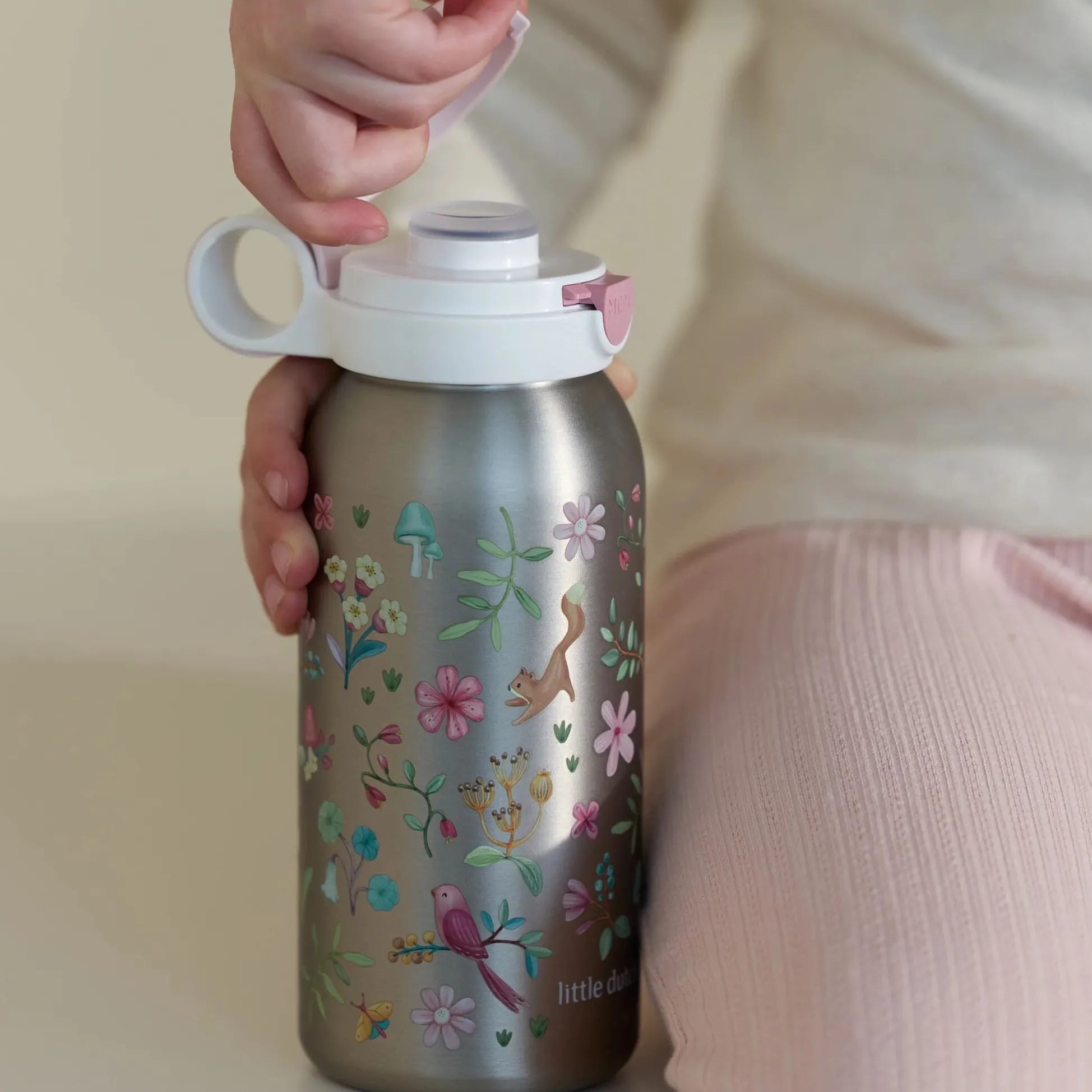 Mepal stainless steel insulated water bottle pop-up 500 ml - Pink
