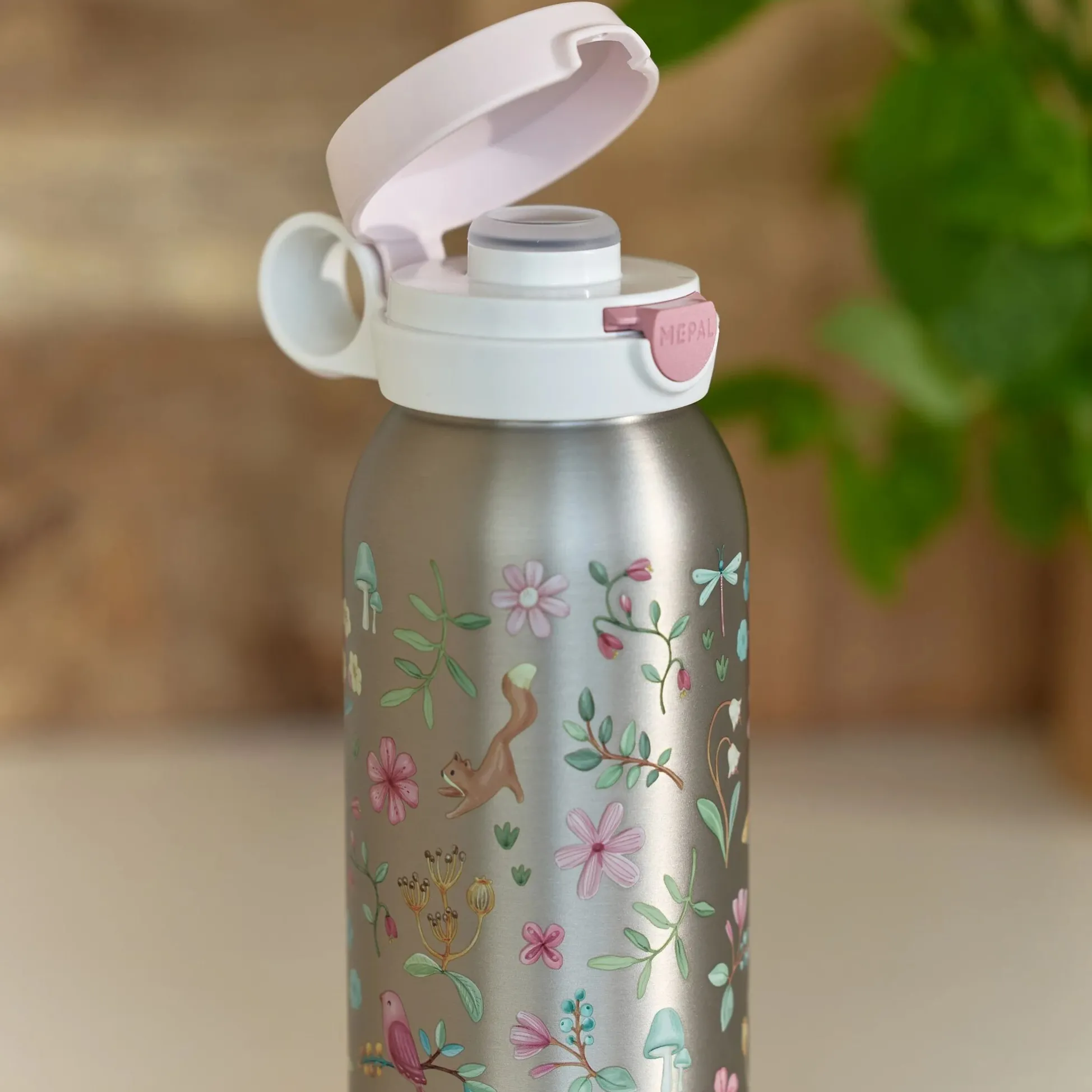 Mepal stainless steel insulated water bottle pop-up 500 ml - Pink