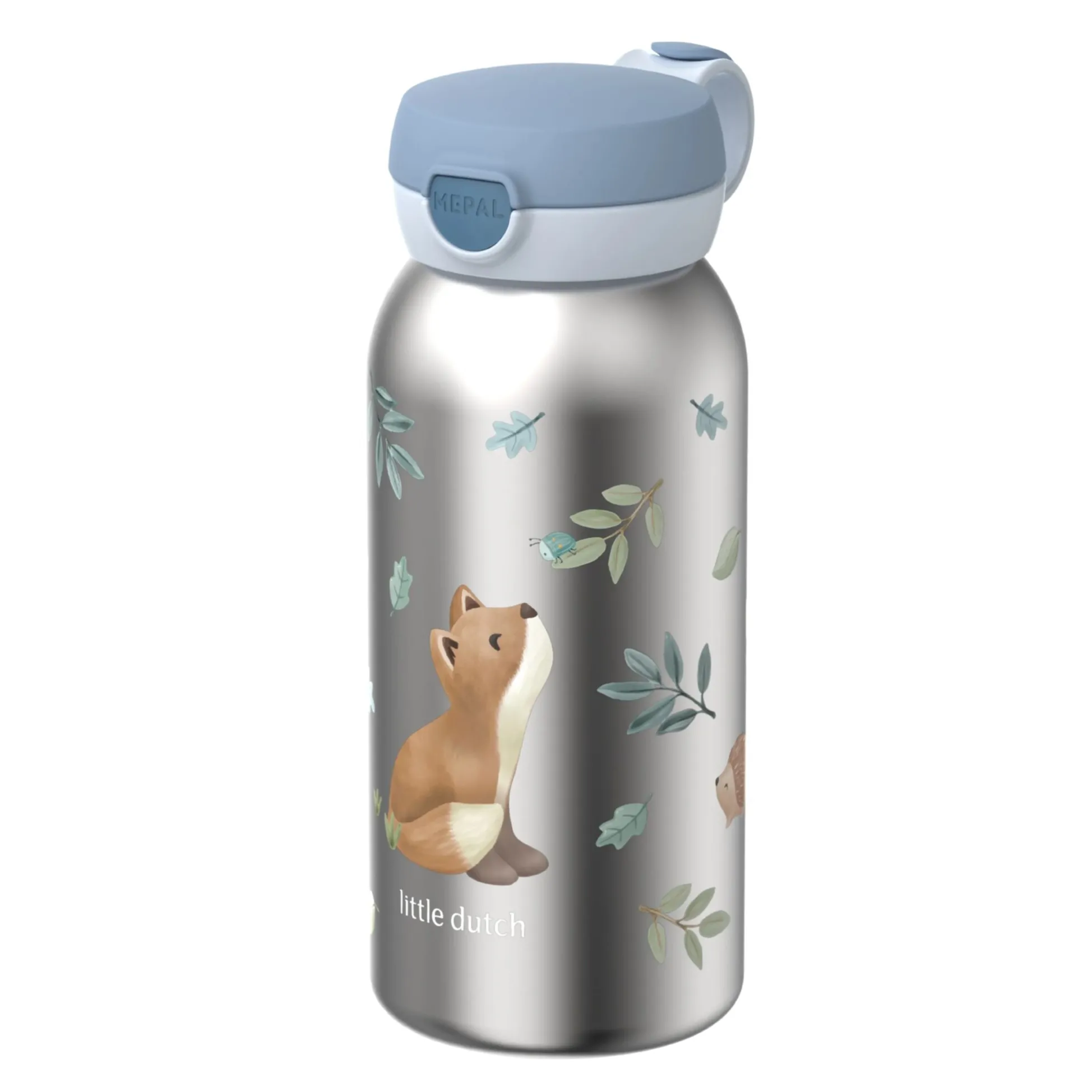 Mepal stainless steel insulated water bottle pop-up 500 ml - Blue