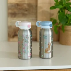 Mepal stainless steel pop-up water bottle 600 ml - White