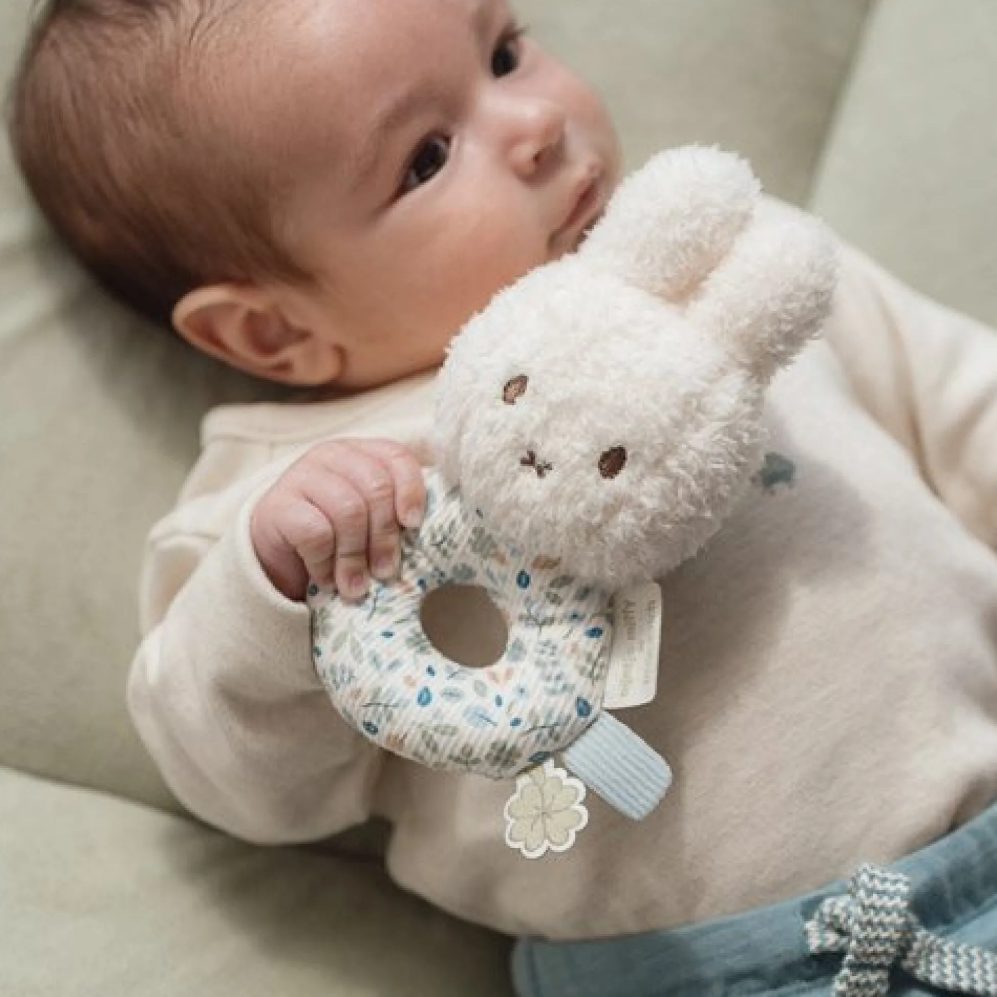 miffy rattle - Blue - Lucky Leaves