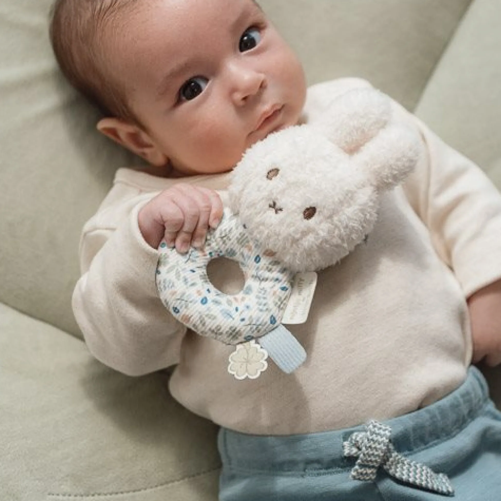 miffy rattle - Blue - Lucky Leaves