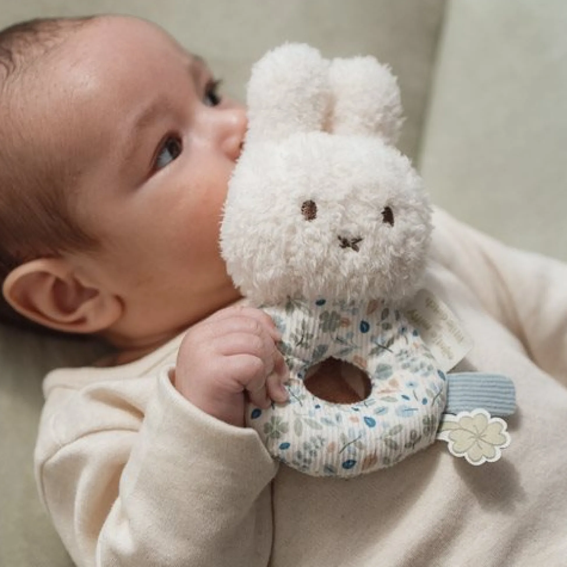 miffy rattle - Blue - Lucky Leaves