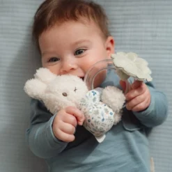 miffy ring rattle - Blue - Lucky Leaves