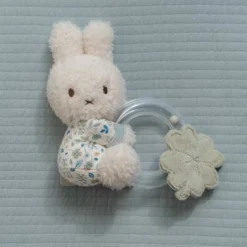 miffy ring rattle - Blue - Lucky Leaves
