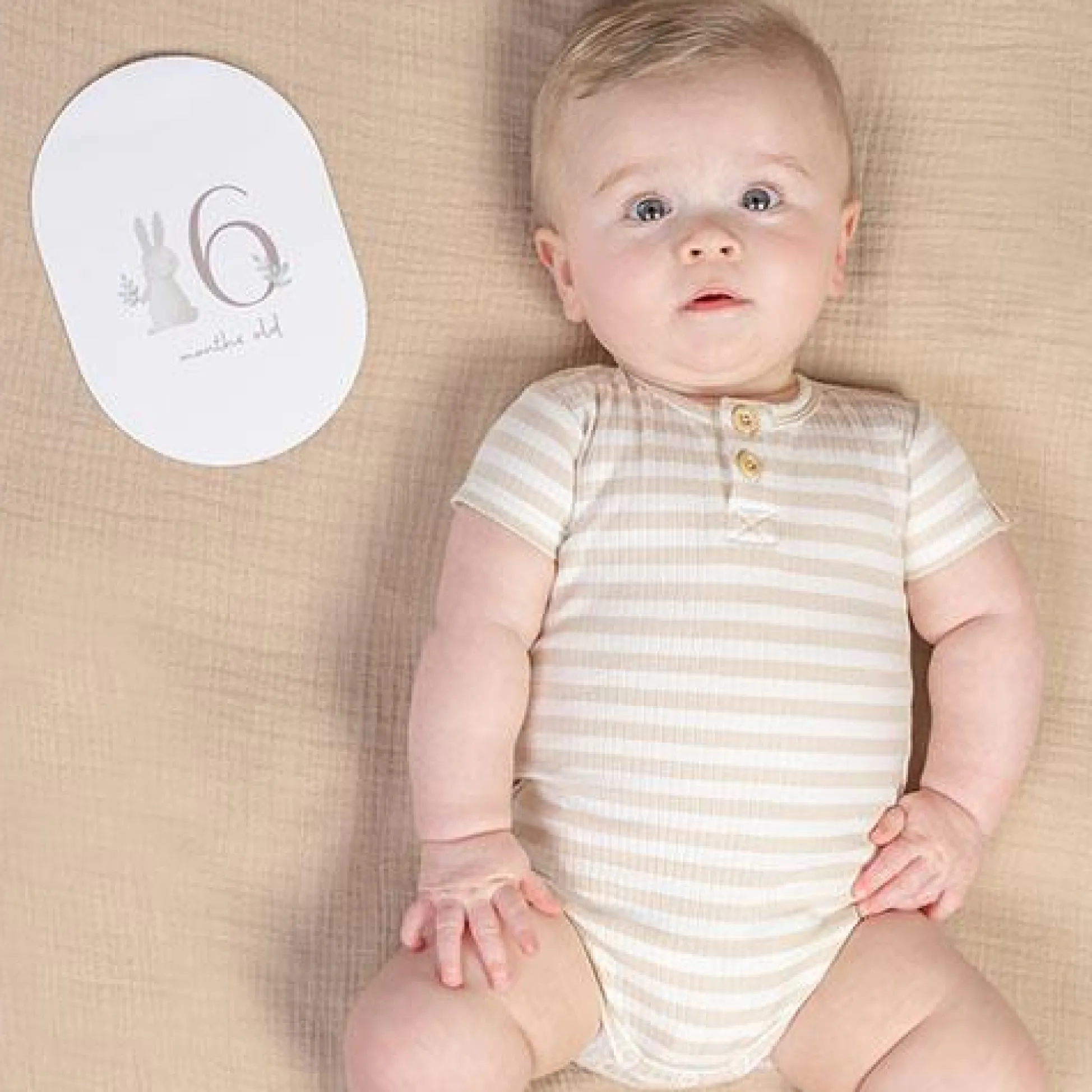 Milestone cards - Green - Baby Bunny