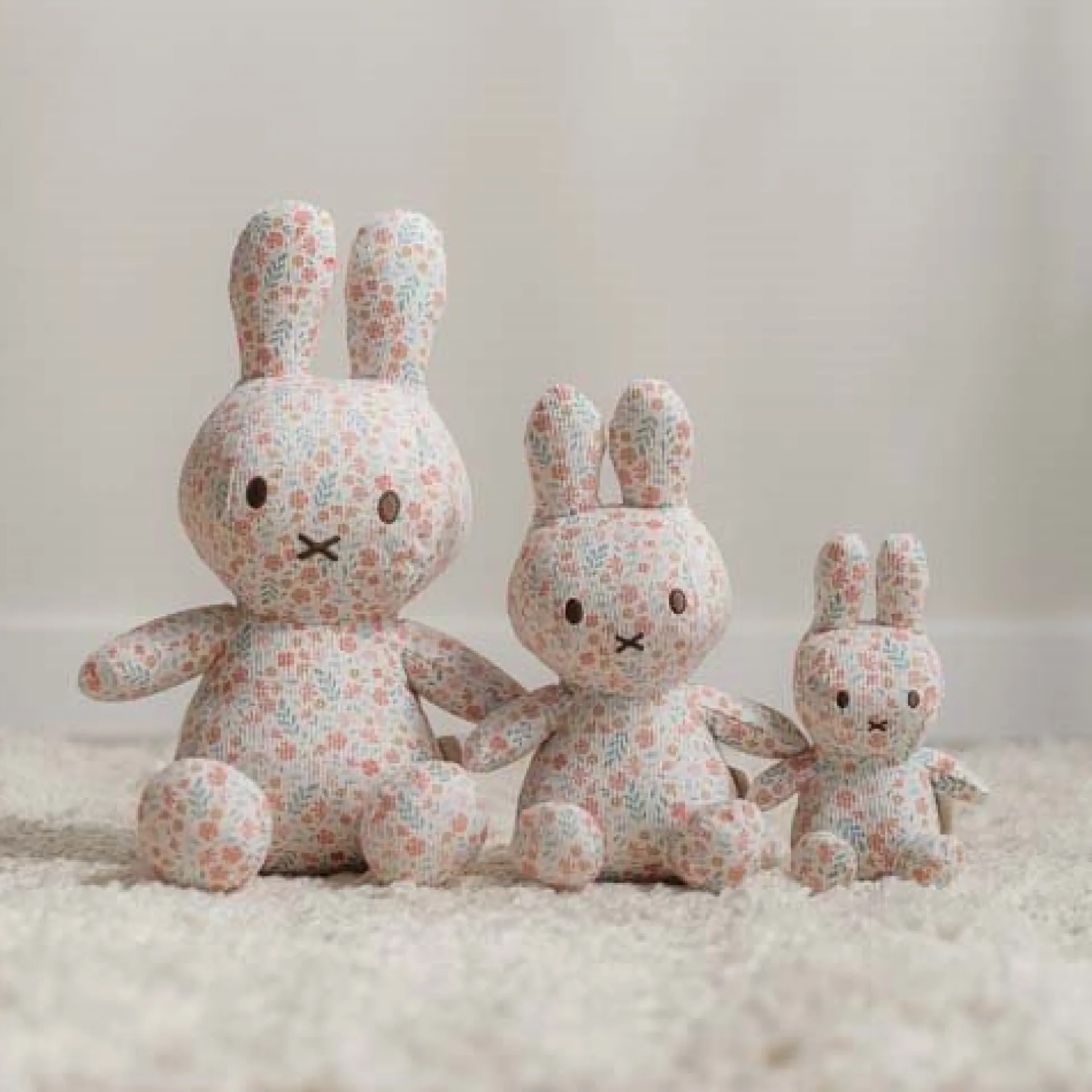 nijntje plush all-over print 15 cm - Pink - Lucky Blossom