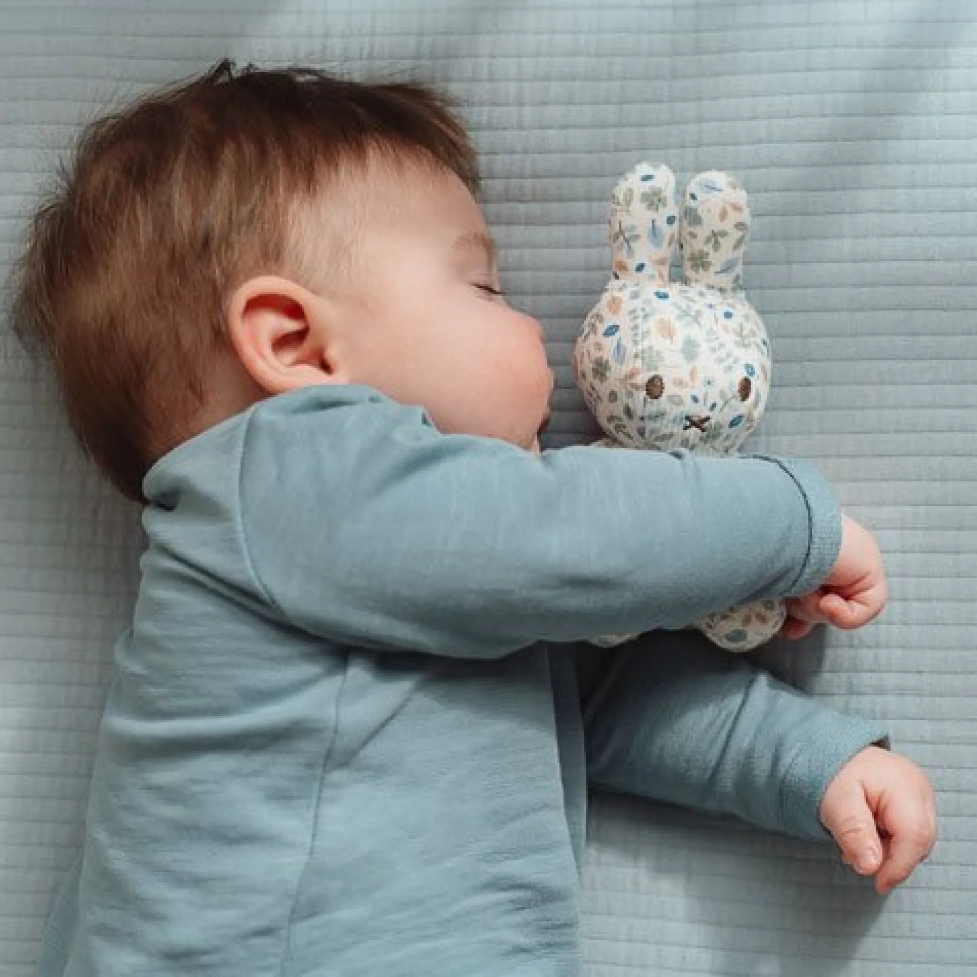 nijntje plush all-over print 15 cm - Blue - Lucky Leaves