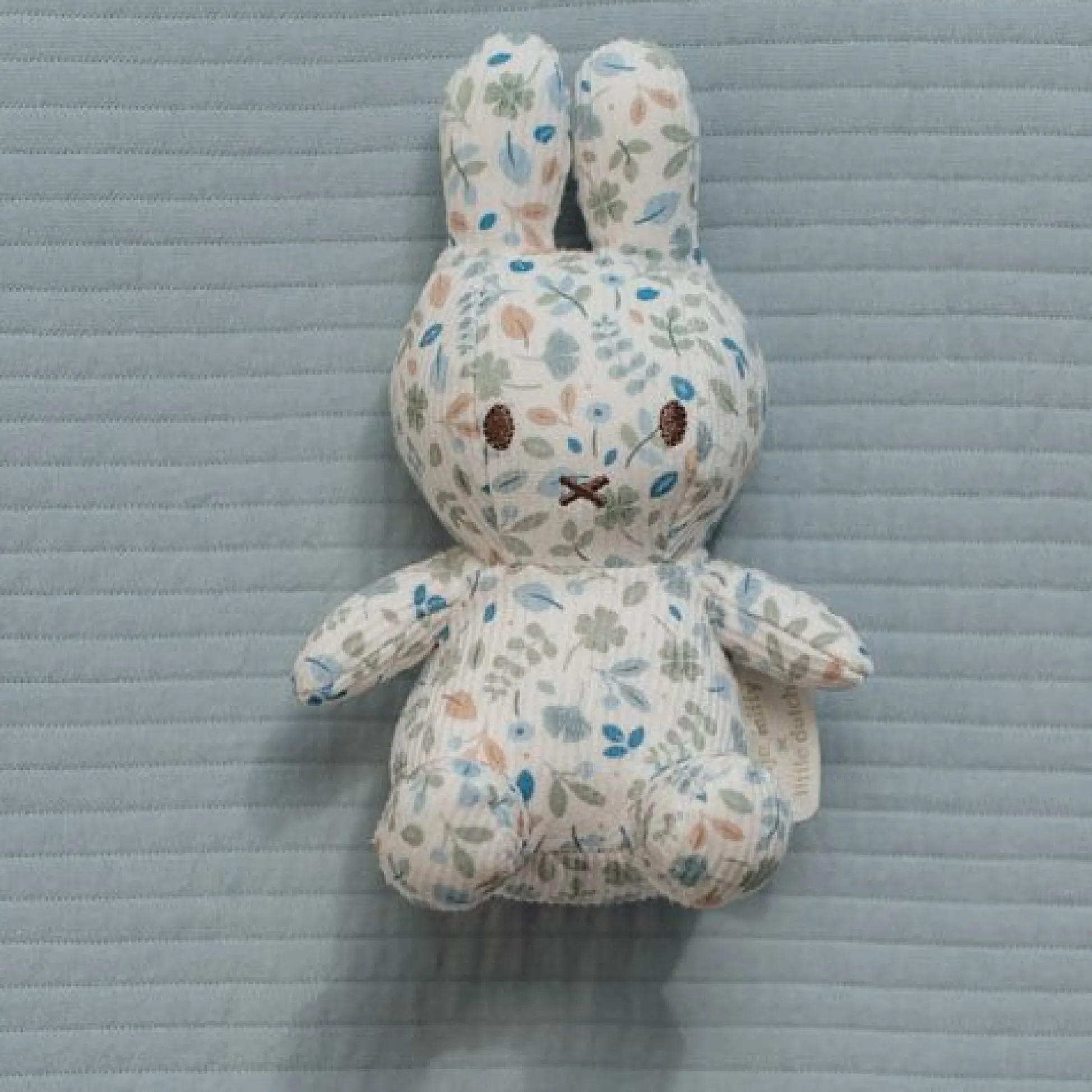 nijntje plush all-over print 15 cm - Blue - Lucky Leaves