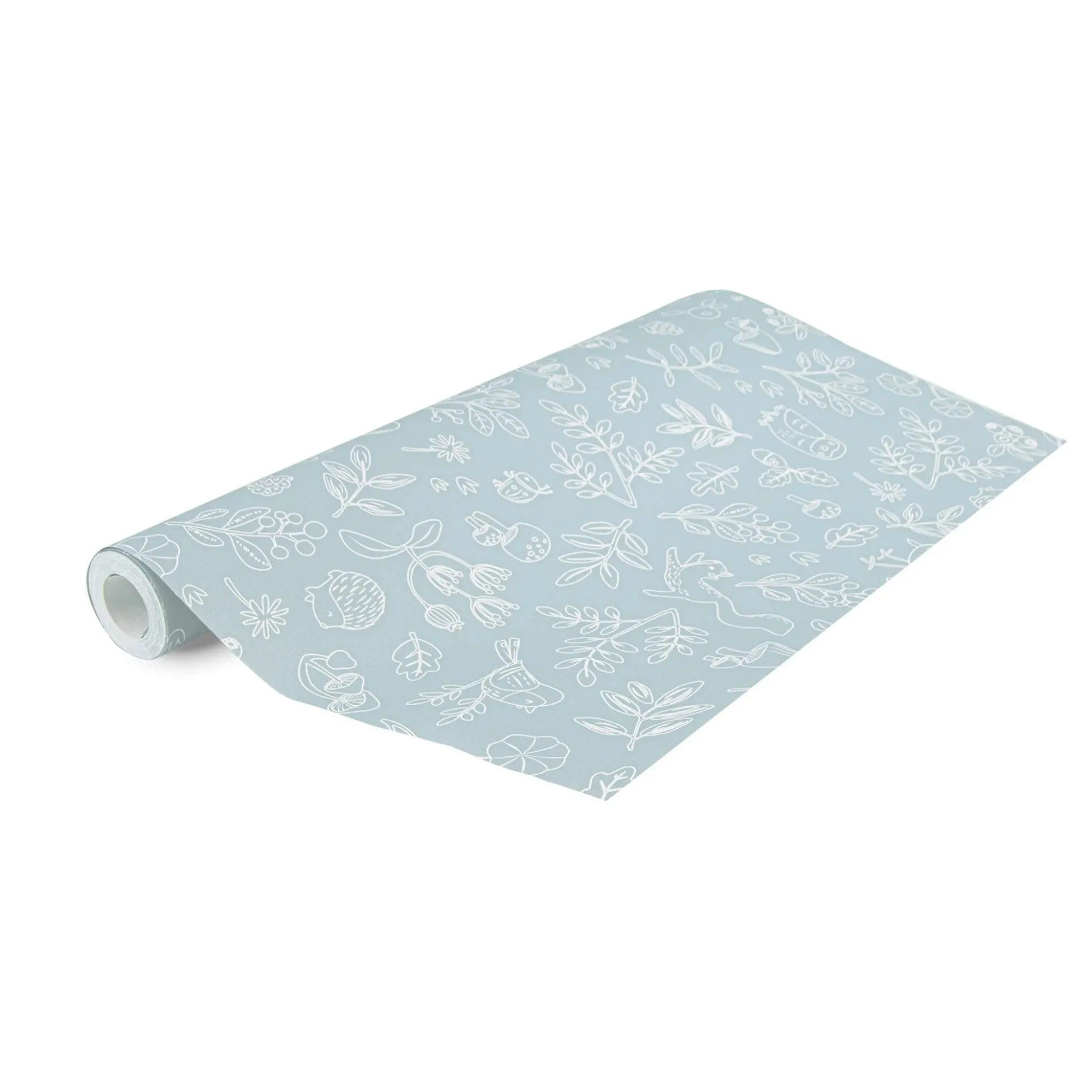 Non-woven wallpaper – Blue – Forest Friends – Forest Wonder