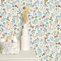 Non-woven wallpaper - Multicolored - Forest Friends - Forest Wonders