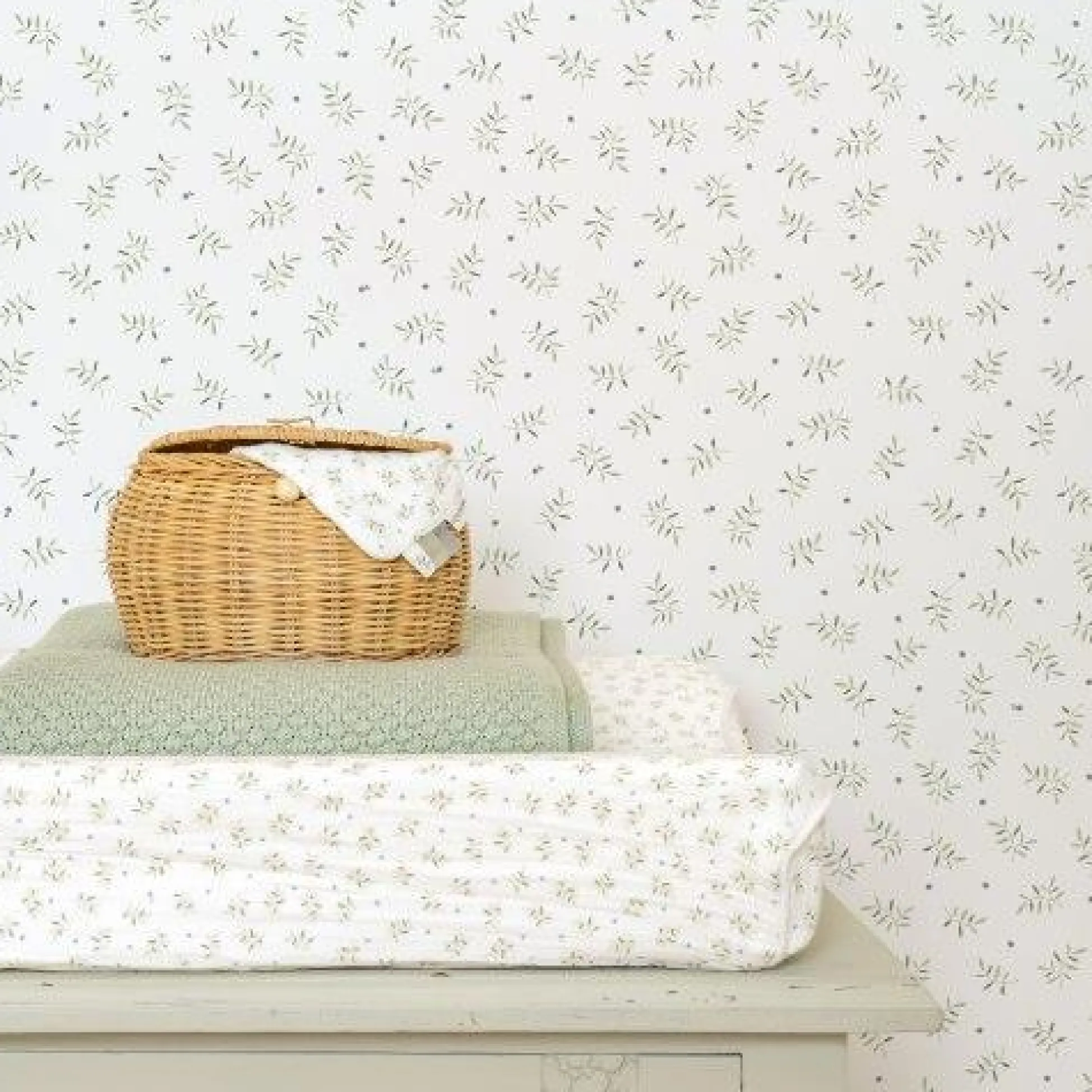 Non-woven wallpaper - Multicolored - Essentials - Blueberry Leaves