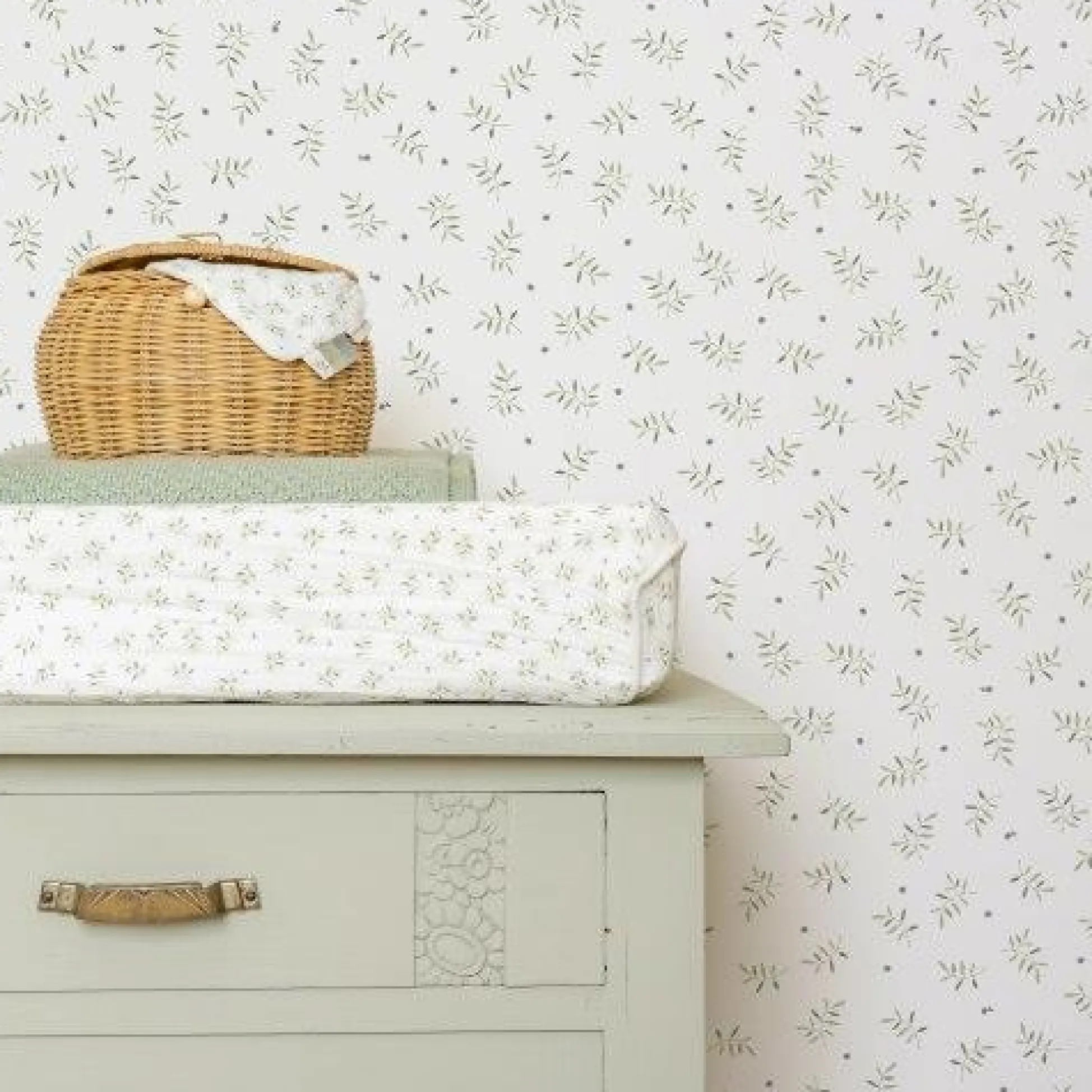 Non-woven wallpaper - Multicolored - Essentials - Blueberry Leaves