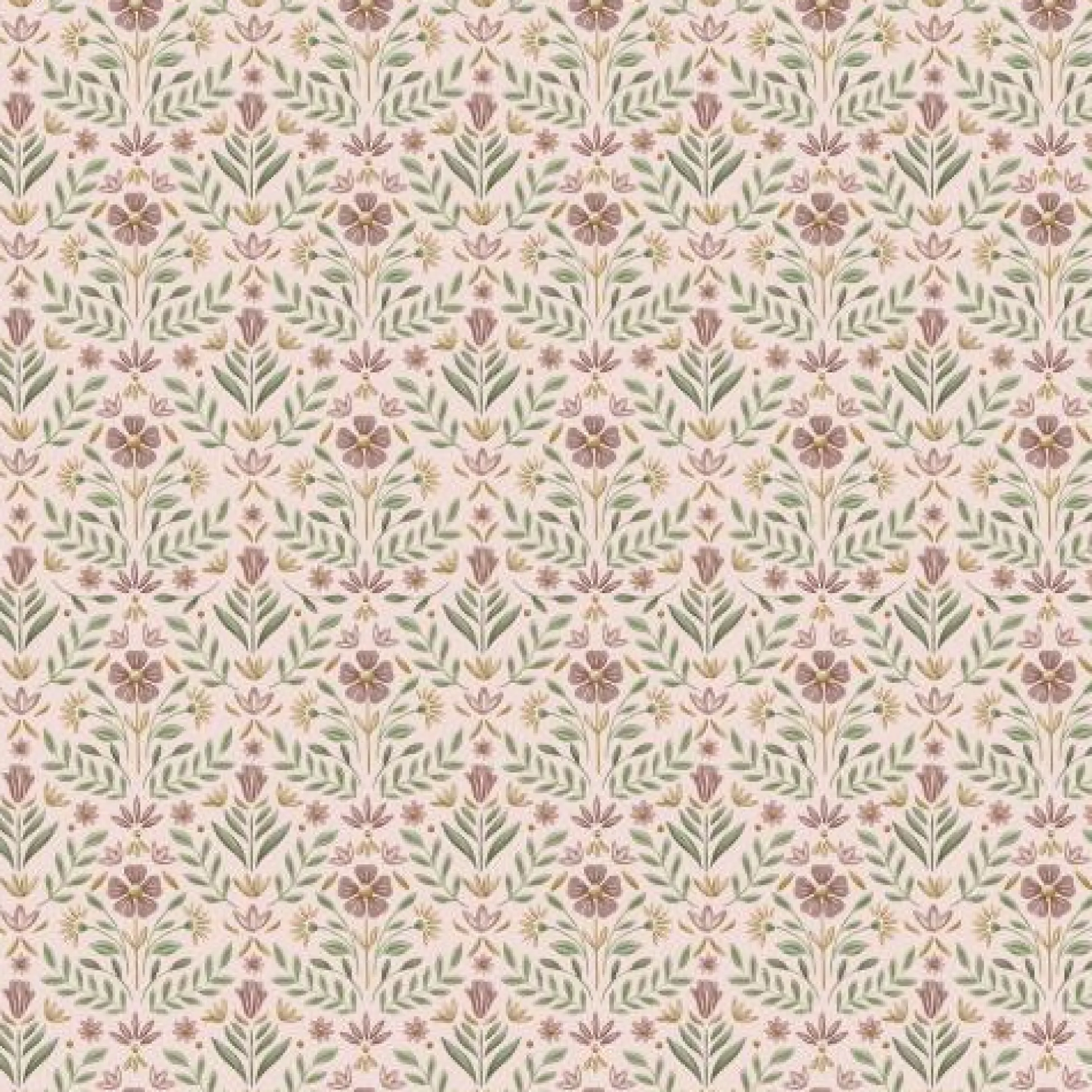 Non-woven wallpaper - Multicolored - Fairy Garden - Fairy Flowers