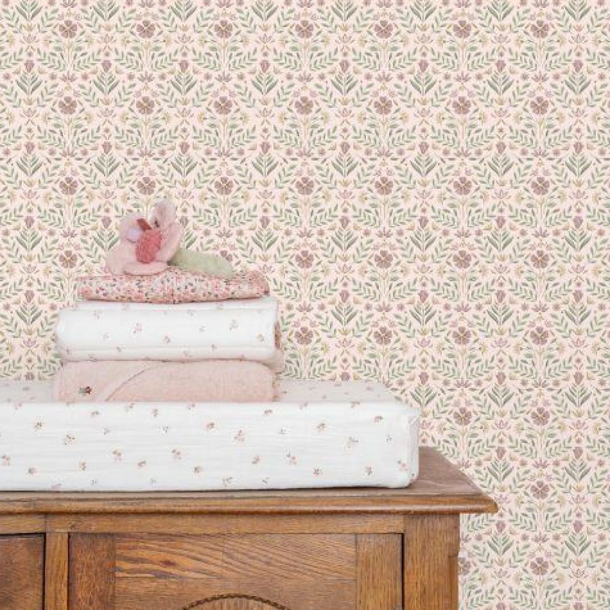 Non-woven wallpaper - Multicolored - Fairy Garden - Fairy Flowers