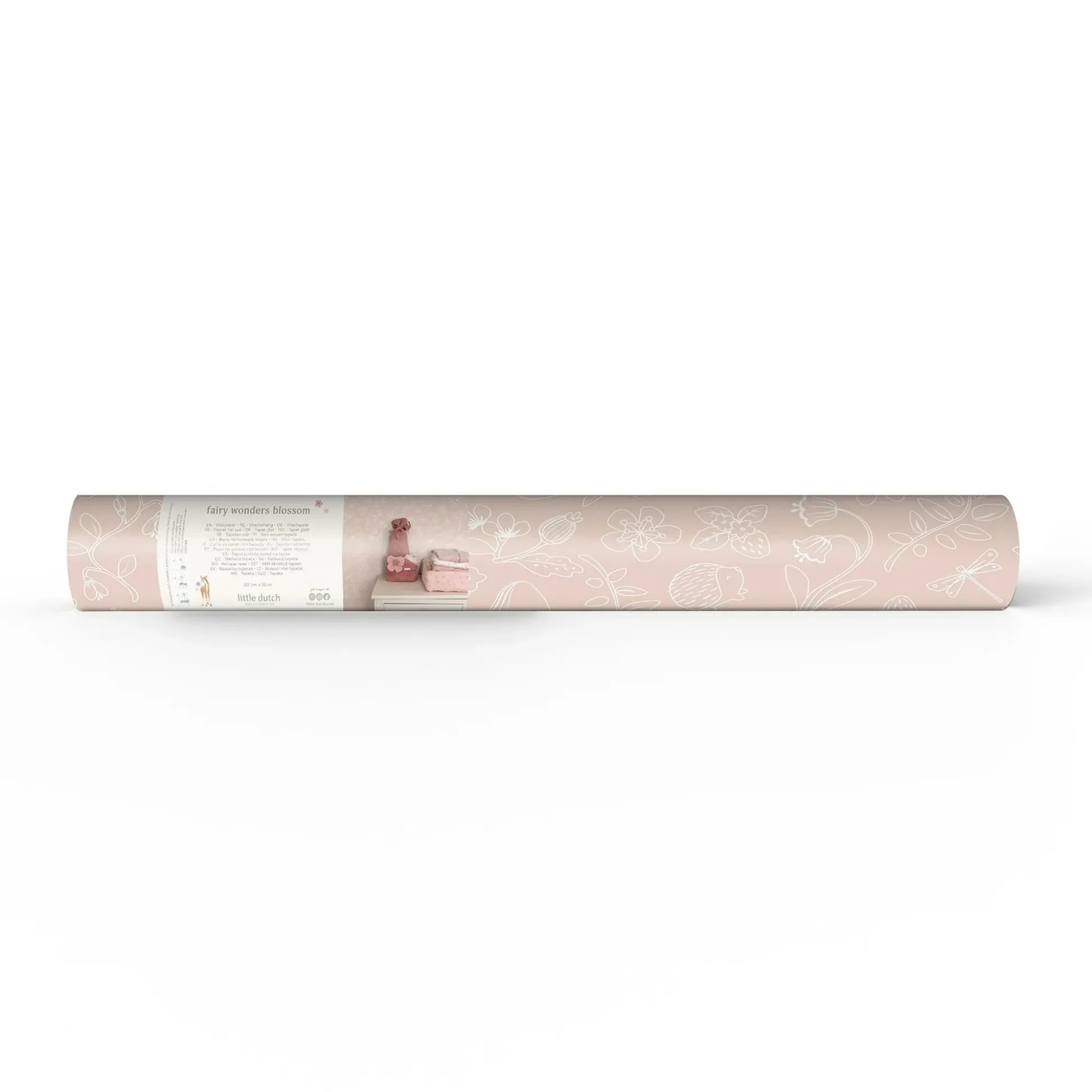 Non-woven wallpaper – Pink – Fairy Friends – Fairy Wonder