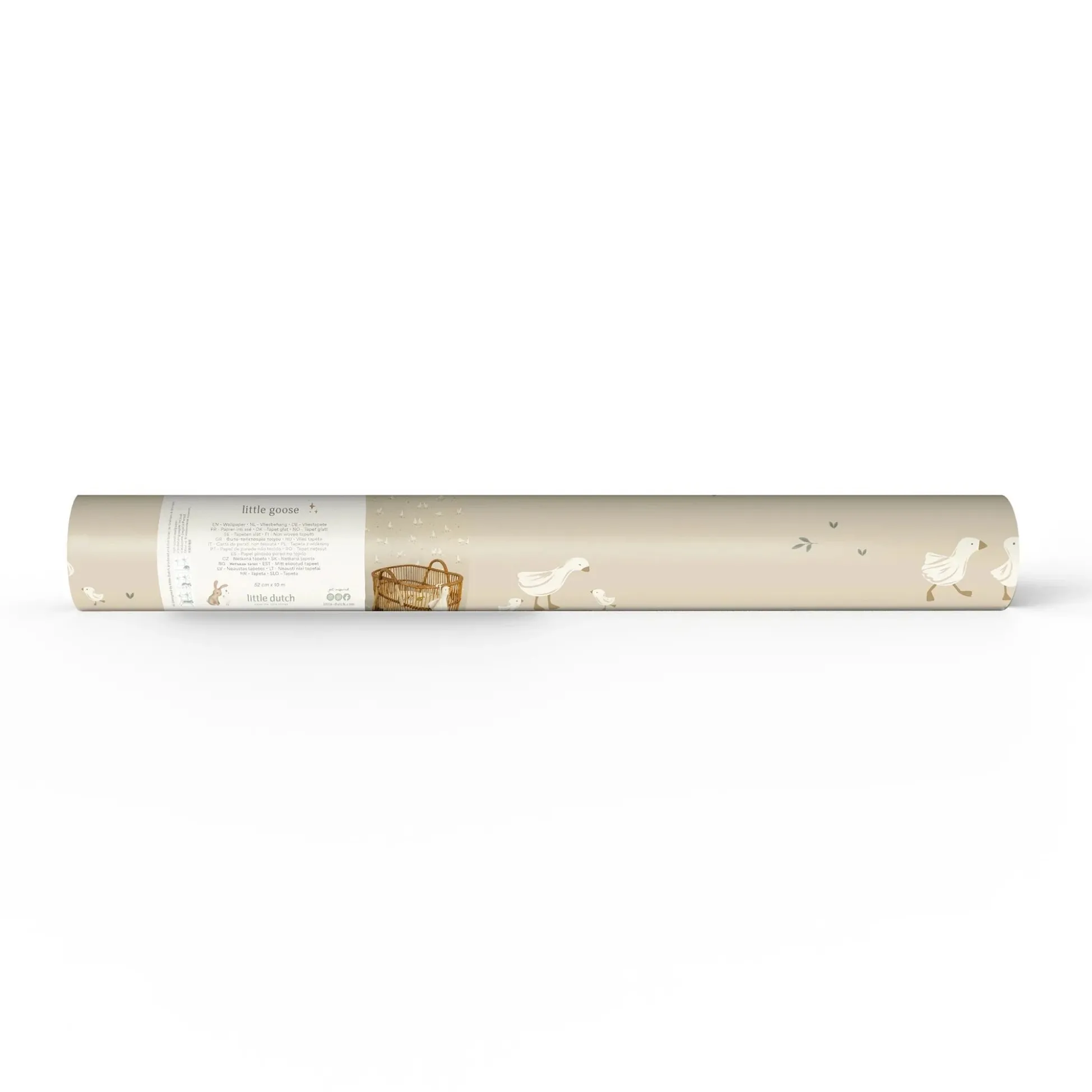 Non-woven wallpaper – White – Little Goose