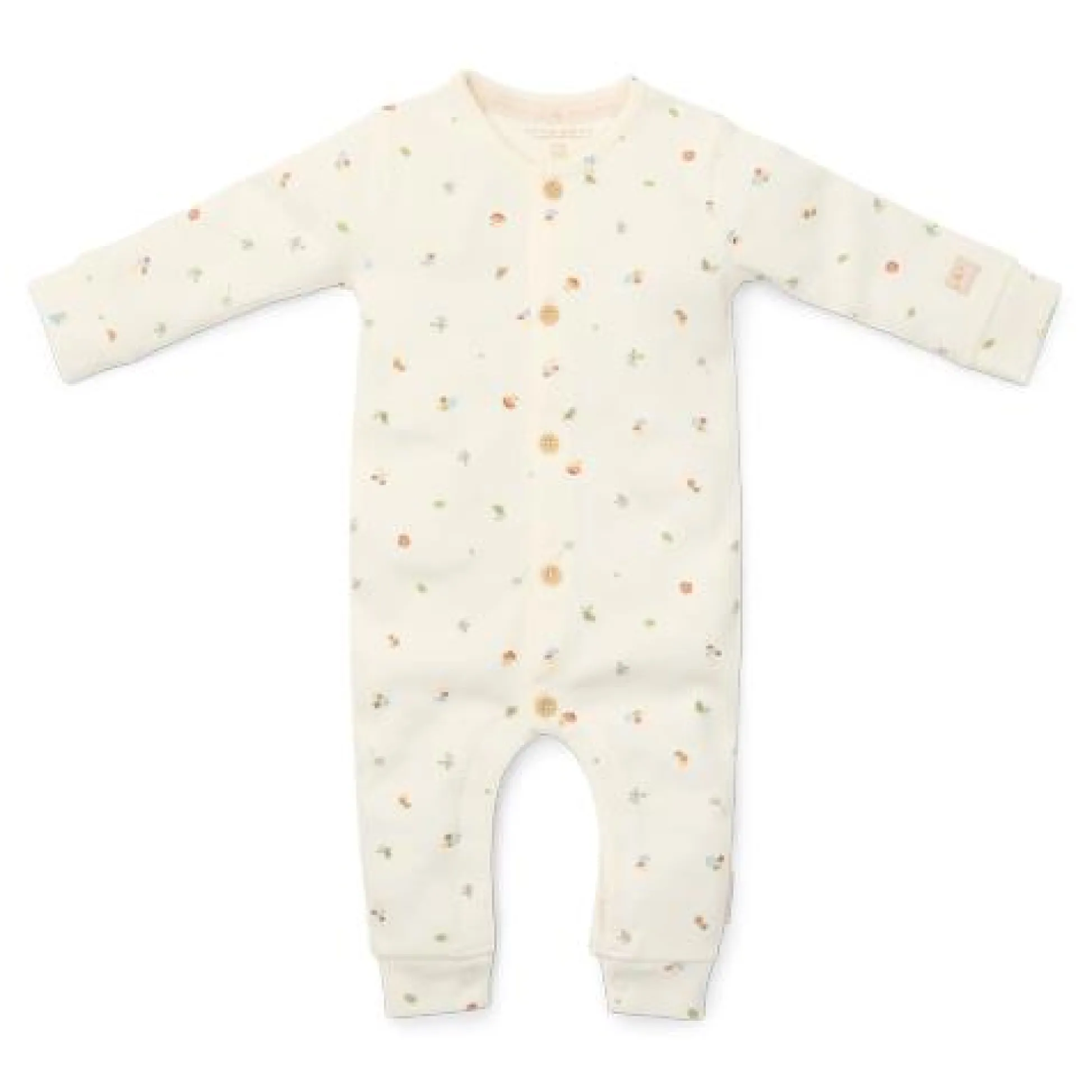 One-piece pajamas - White - Forest Friends - Forest Treasures