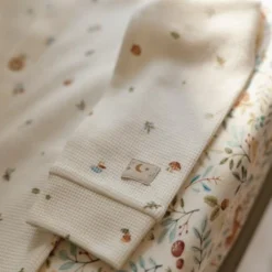 One-piece pajamas - White - Forest Friends - Forest Treasures
