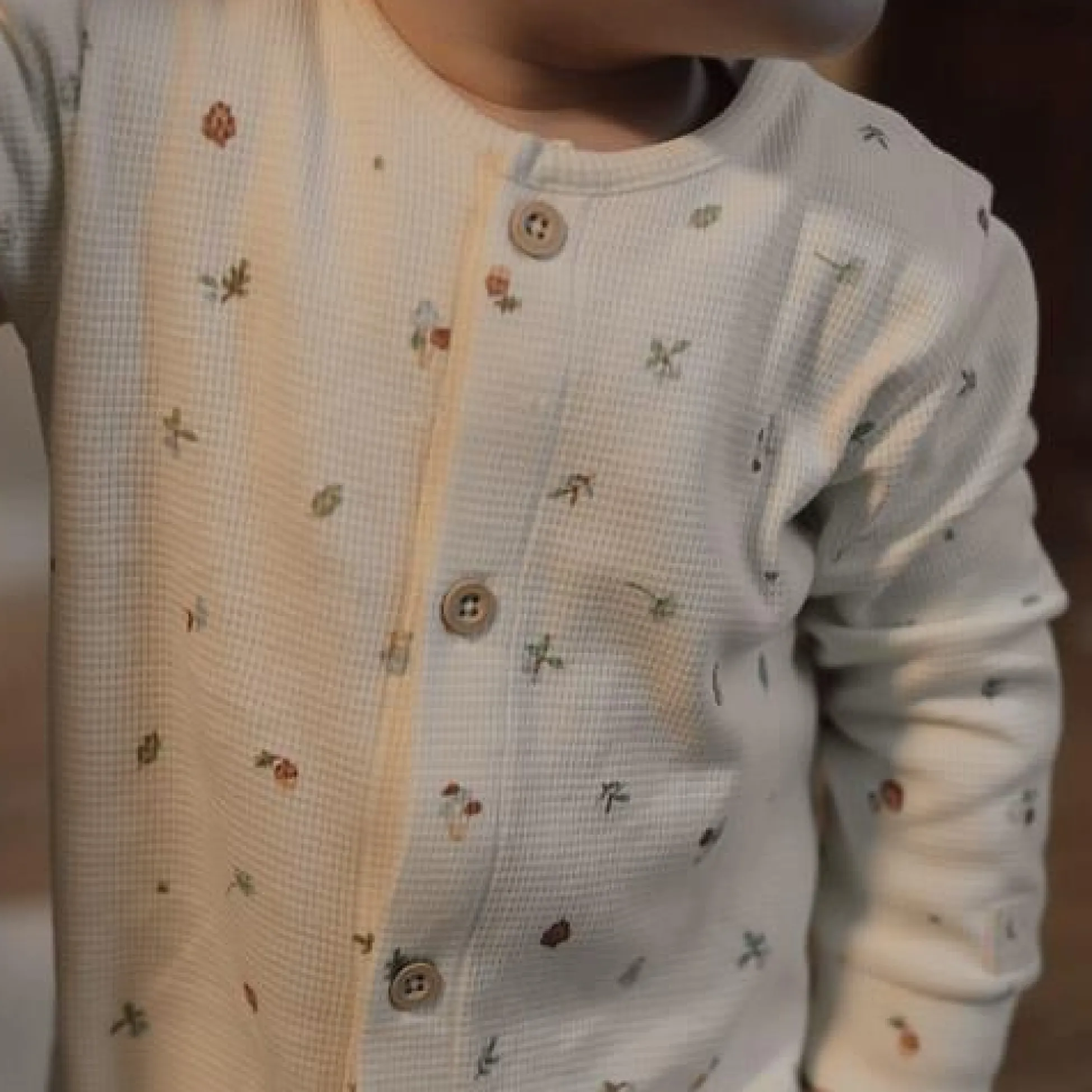 One-piece pajamas - White - Forest Friends - Forest Treasures