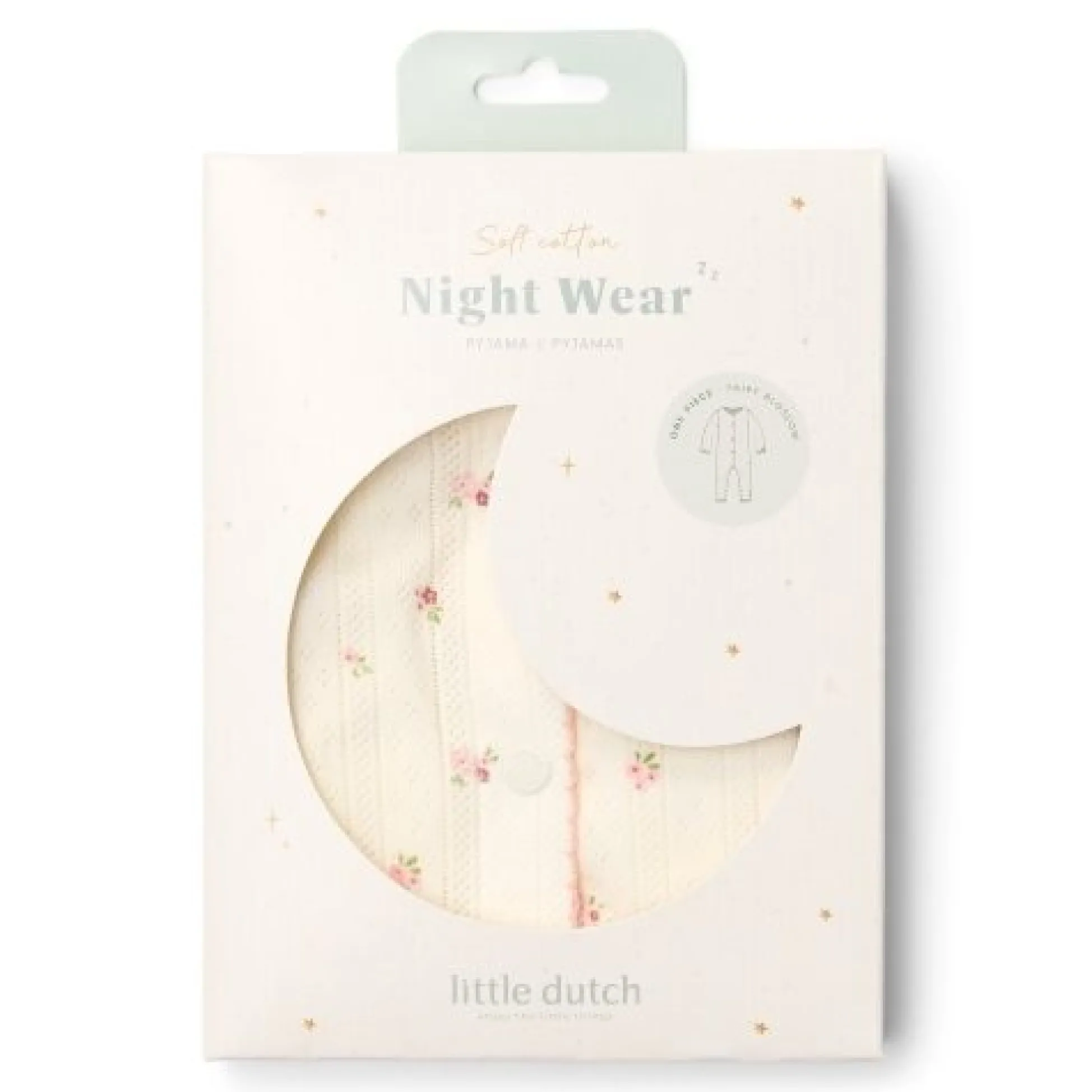 One-piece pajama - White - Fairy Garden - Fairy Blossom
