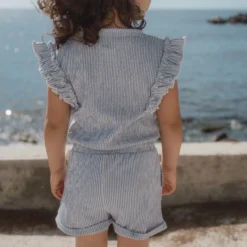 Overalls - Blue - Denim Blue Stripe