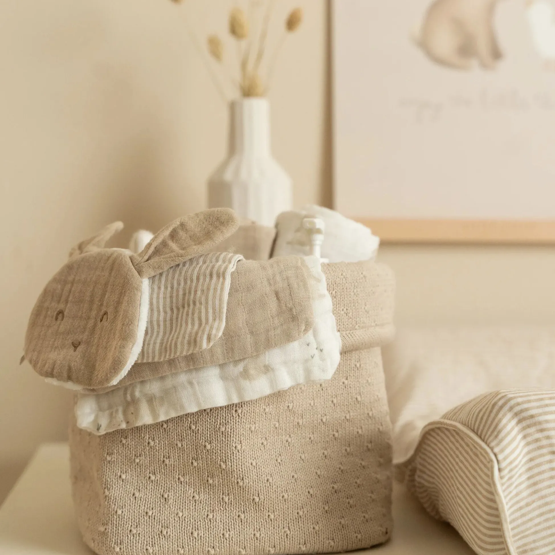 Pacifier Cloth - Beige - Newborn Naturals - Baby Bunny