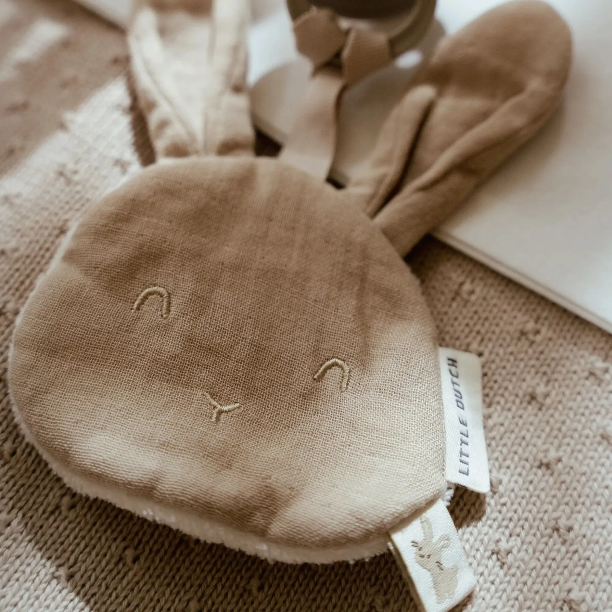 Pacifier Cloth - Beige - Newborn Naturals - Baby Bunny