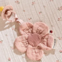 Pacifier cloth - Pink - Fairy Garden