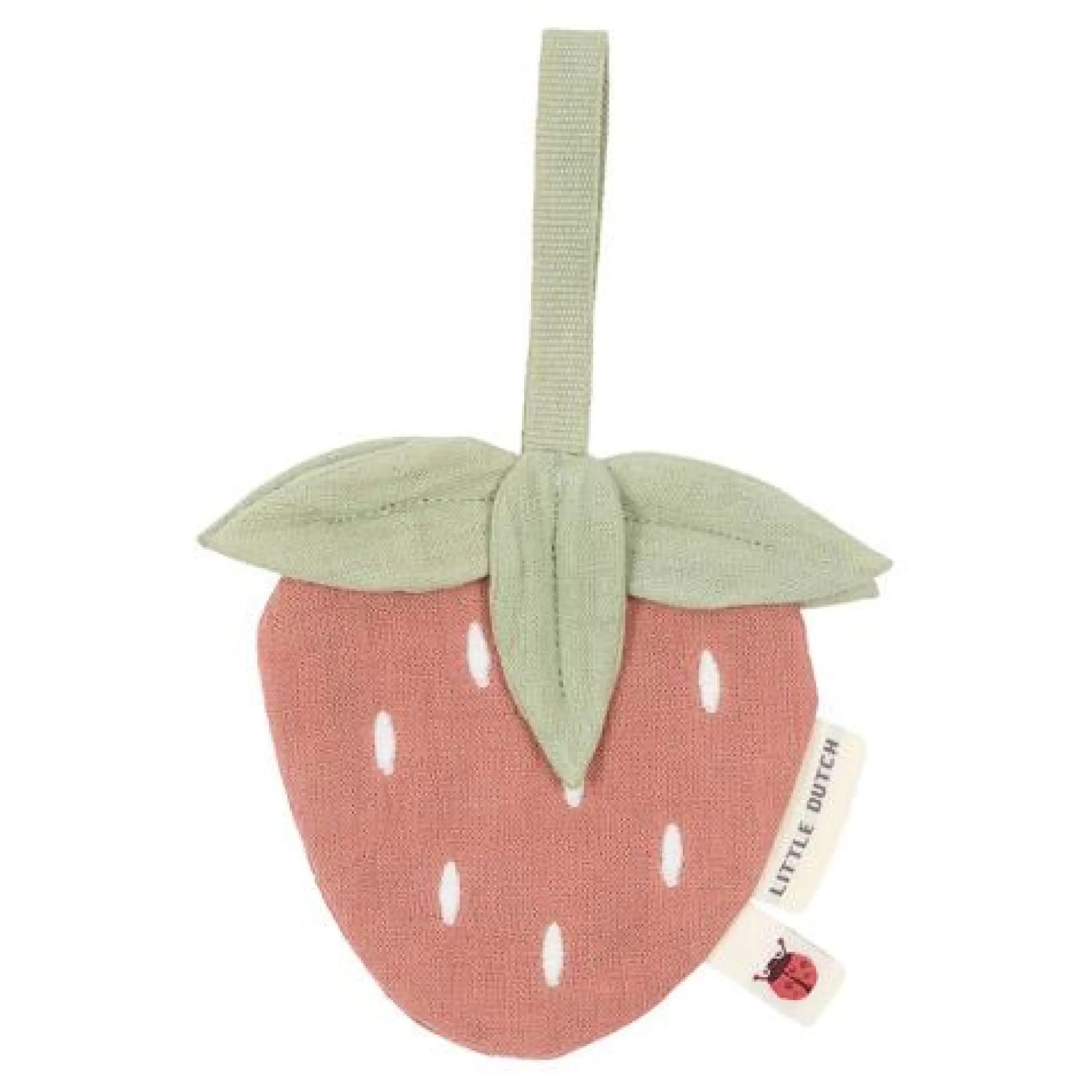 Pacifier cloth - Red - Fairy Garden