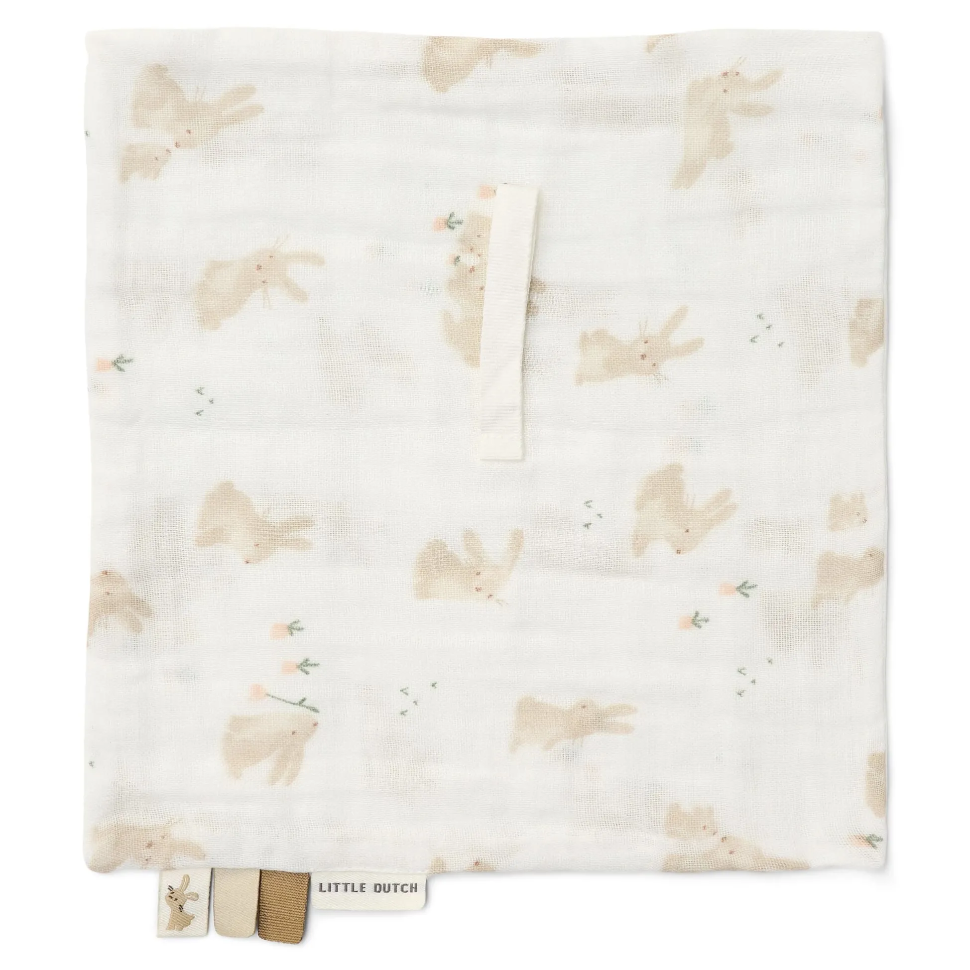 Pacifier Cloth - White - Newborn Naturals - Baby Bunny