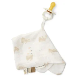 Pacifier Cloth - White - Newborn Naturals - Baby Bunny