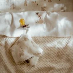 Pacifier Cloth - White - Newborn Naturals - Baby Bunny