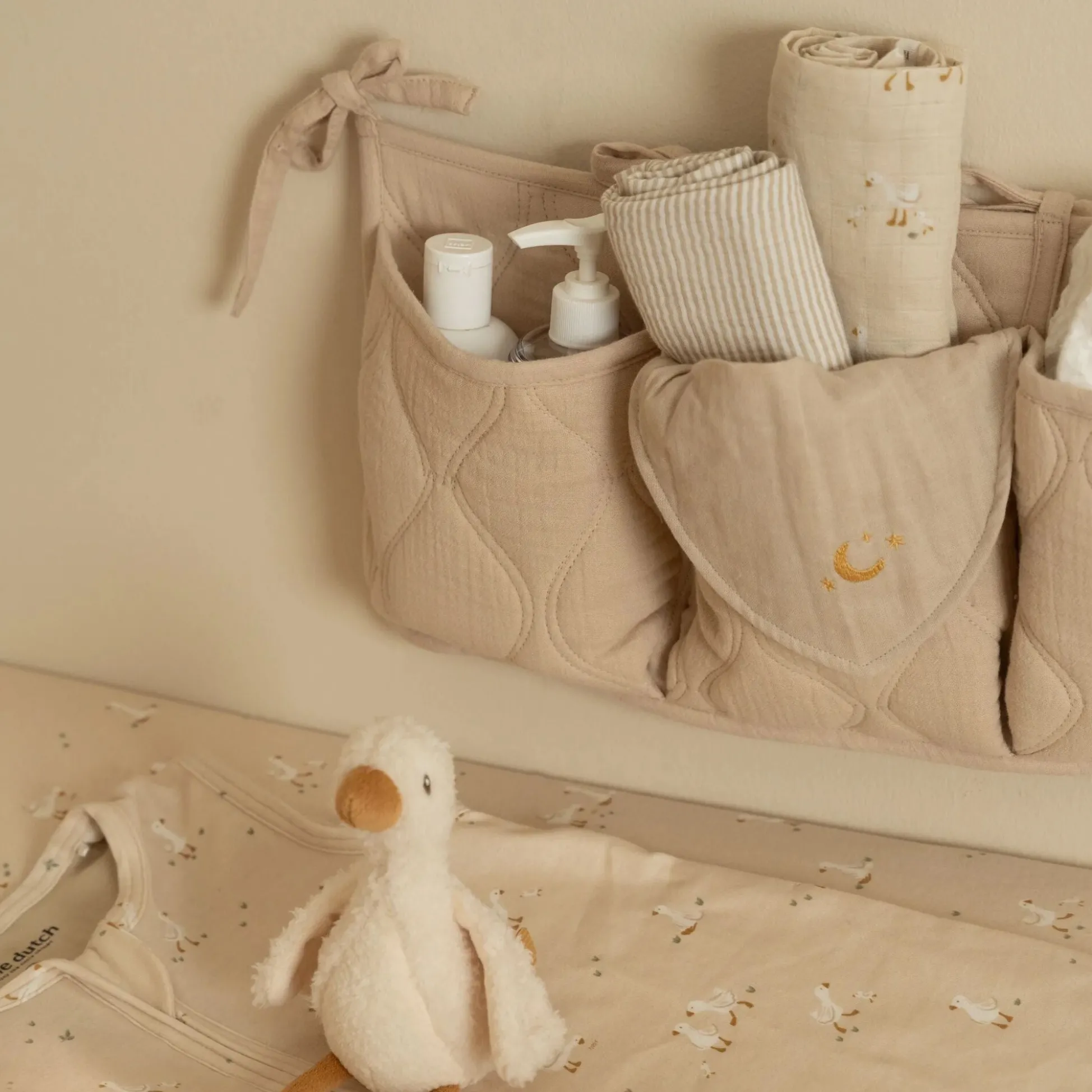 2-pack bandana bib - Beige - Essentials