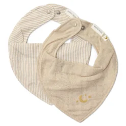 2-pack bandana bib - Beige - Essentials
