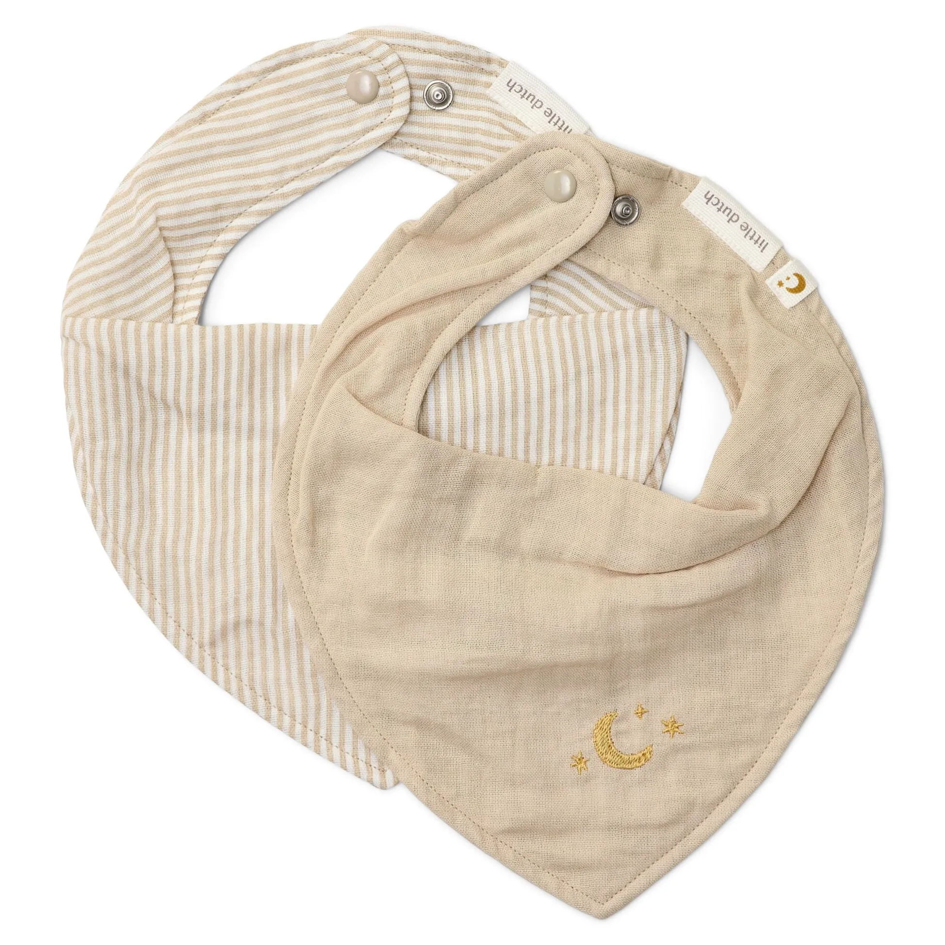 2-pack bandana bib - Beige - Essentials
