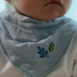 2-pack bandana bib - Blue - Essentials