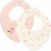 2-pack Bandana bib - White - Fairy Garden - Fairy Blossom