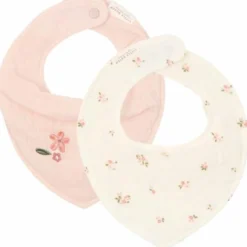 2-pack Bandana bib - White - Fairy Garden - Fairy Blossom