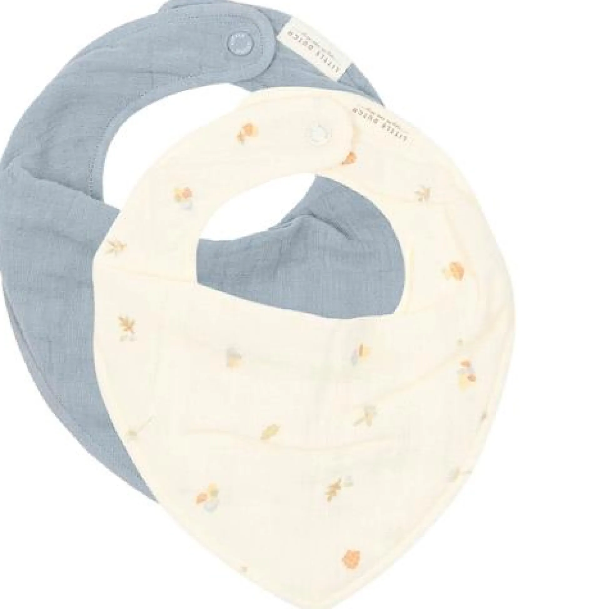 2 -Pack Bandana bib - White - Forest Friends - Forest Treasures