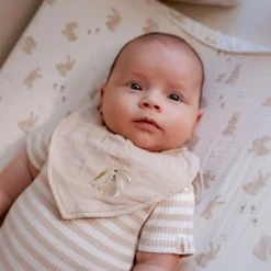 2-pack bandana bib - White - Newborn Naturals - Baby Bunny