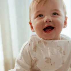 2-pack bandana bib - White - Newborn Naturals - Baby Bunny