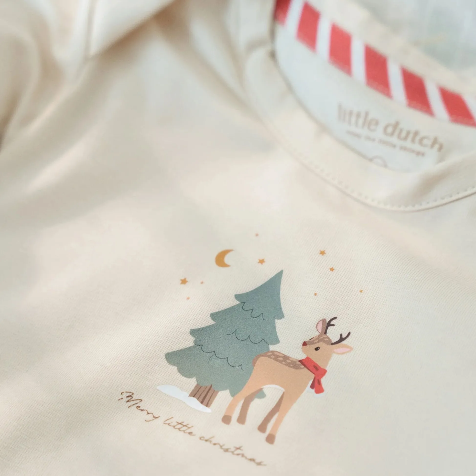 2-pack Christmas romper long sleeve – Beige