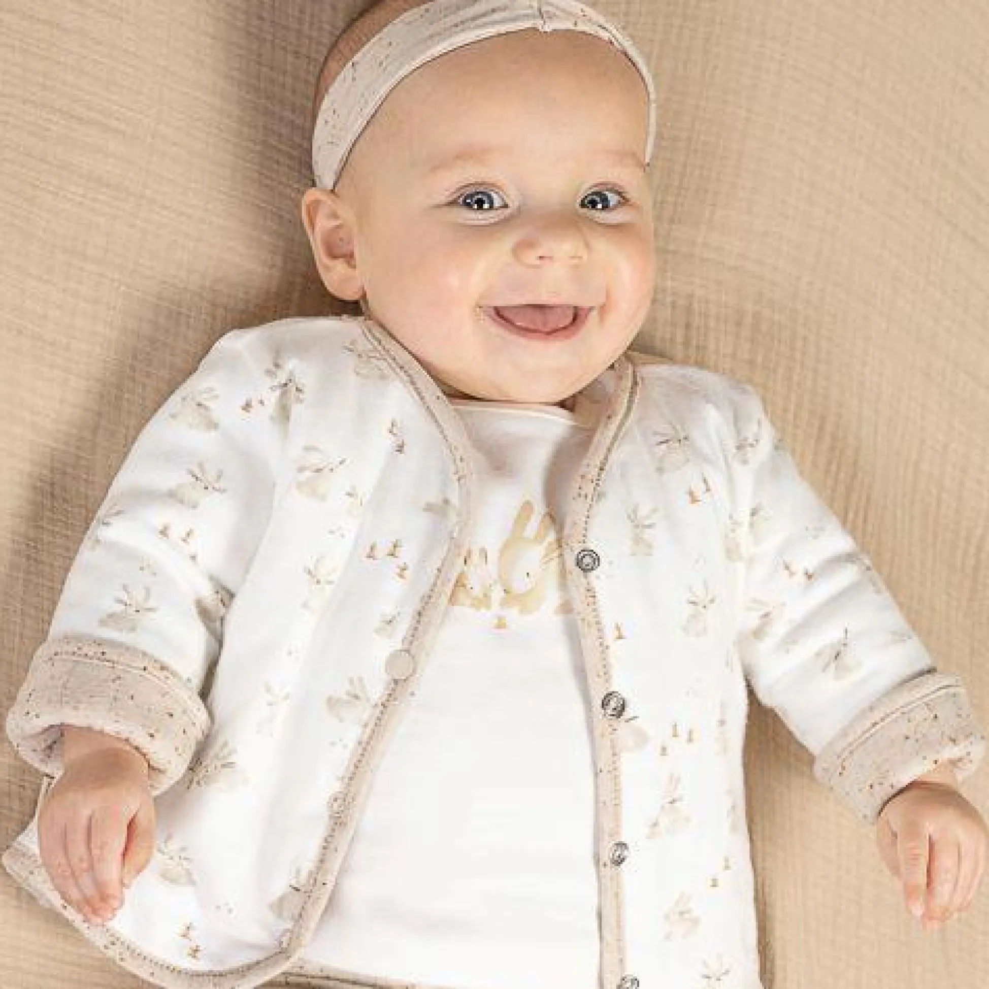 2 -pack hair bands - Sand - Newborn Naturals - Baby Bunny