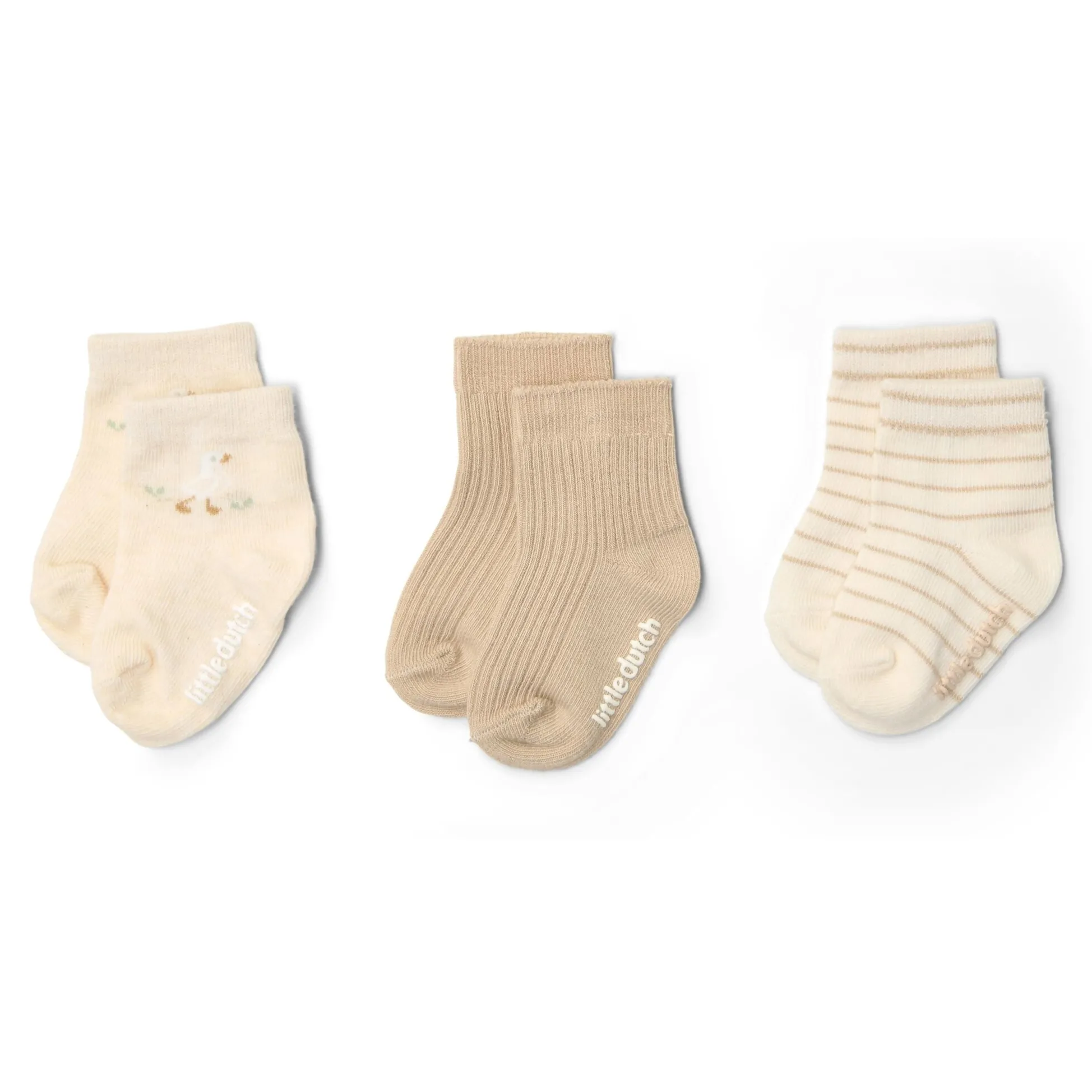 3-pack socks - Multicolored - Newborn Naturals - Little Goose