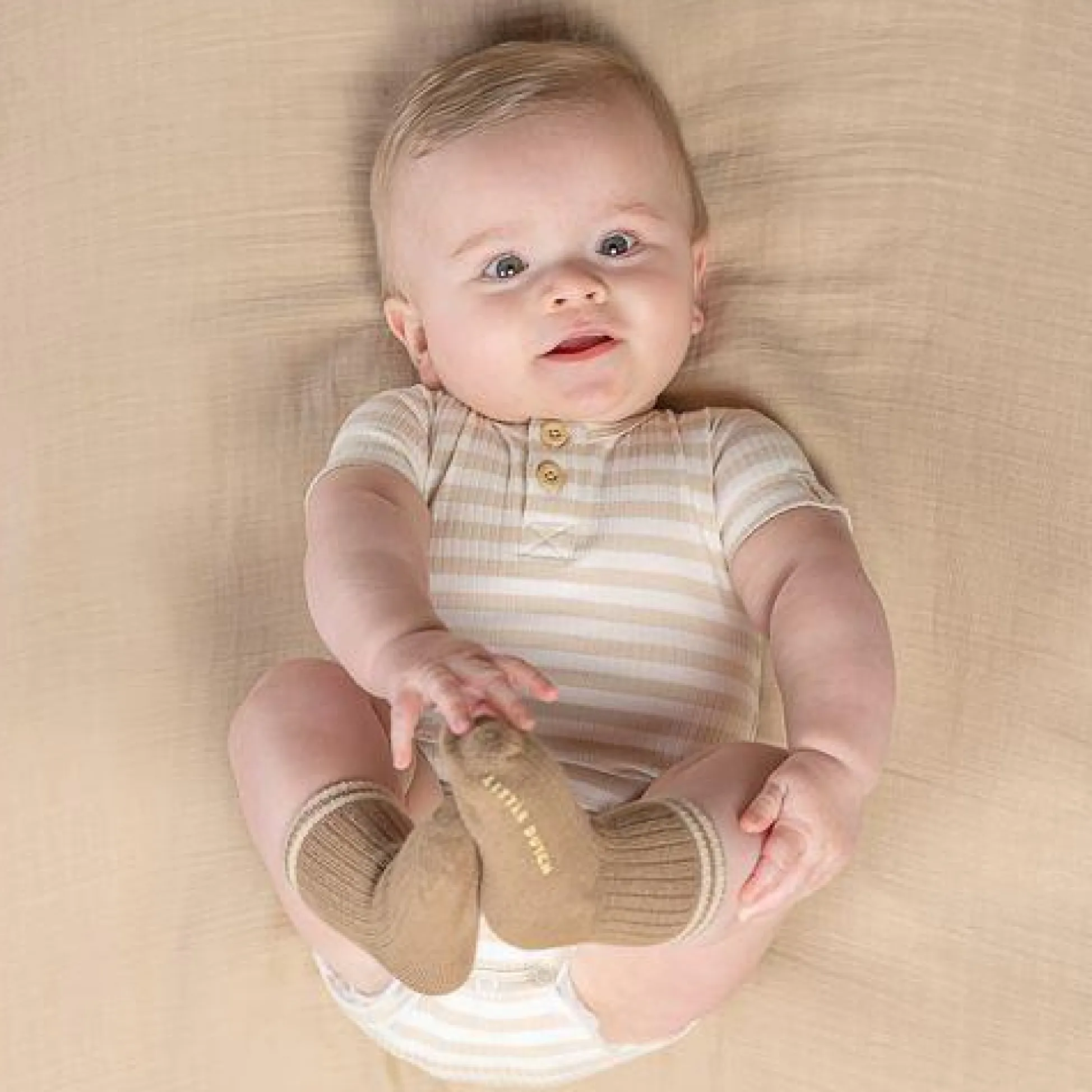 3-pack socks - Sand - Newborn Naturals - Baby Bunny