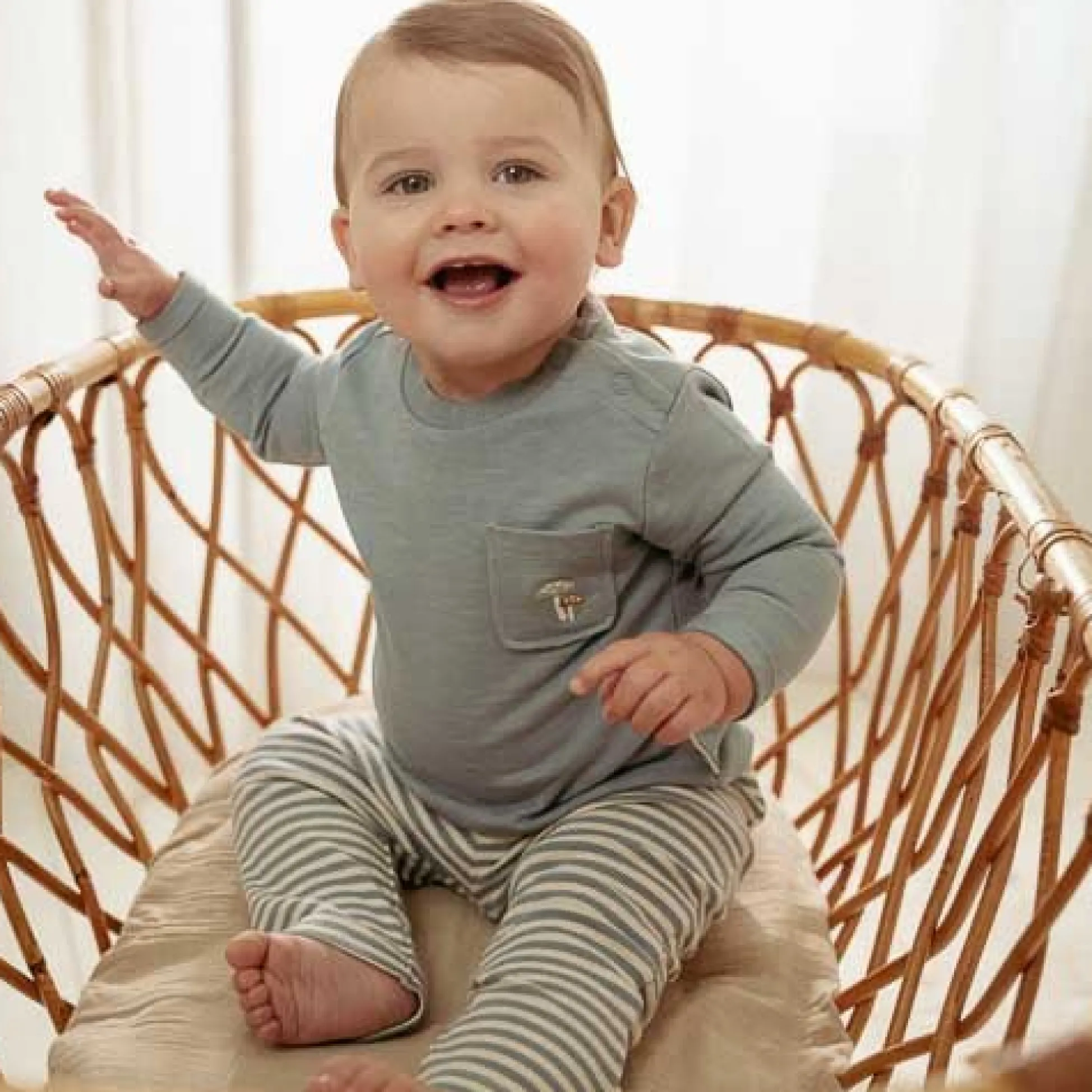 Pants - Blue - Forest Friends - Stripe