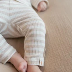 Pants - Sand - Newborn Naturals - striped